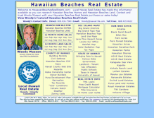 Tablet Screenshot of hawaiianbeachesrealestate.com